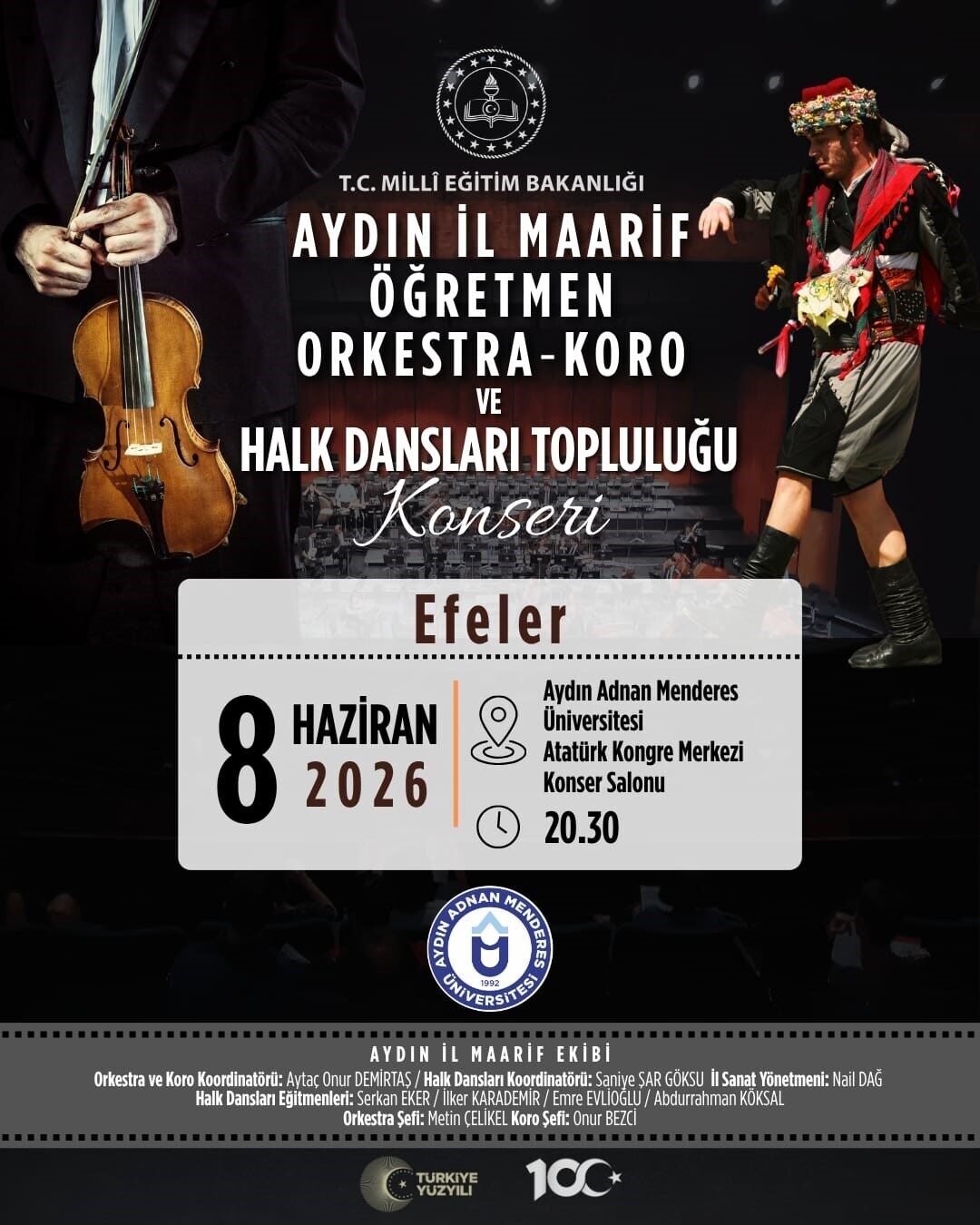 Aydın İl Maarif Korosu sanatseverlerle buluşuyor