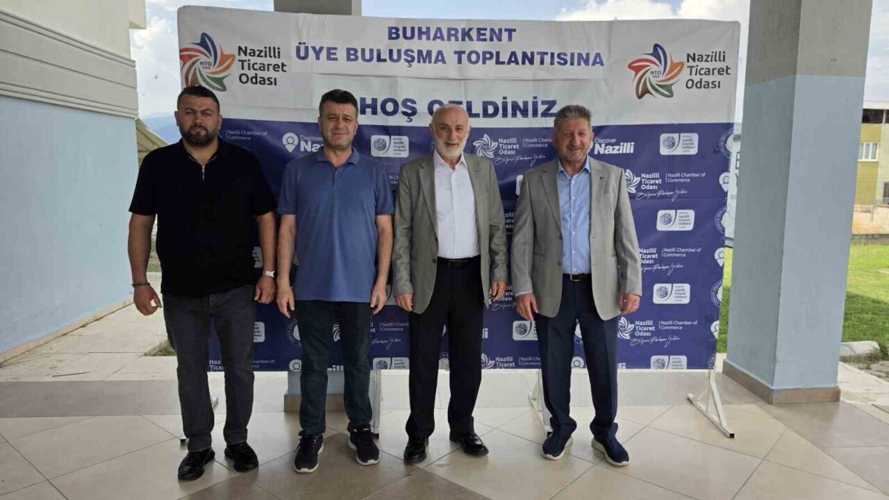 Başkan Arslan, Buharkent’te oda üyeleri ile buluştu