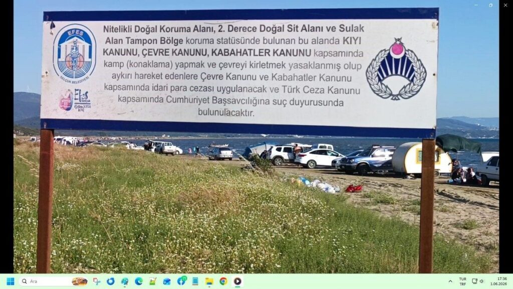 baskan surucu kusadasi sinirindaki dogal alana dikkat cekti 0e1a07b6b7f3