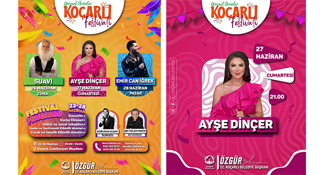 KOÇARLI’DA ALTI GÜN SÜRECEK FESTİVAL MARATONU BAŞLIYOR