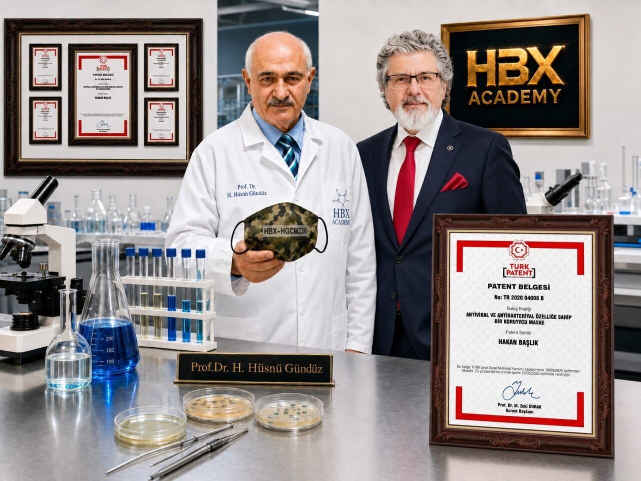 HBX Academy, “Antiviral ve antibakteriyel özelliğe sahip koruyucu maske’ patenti aldı