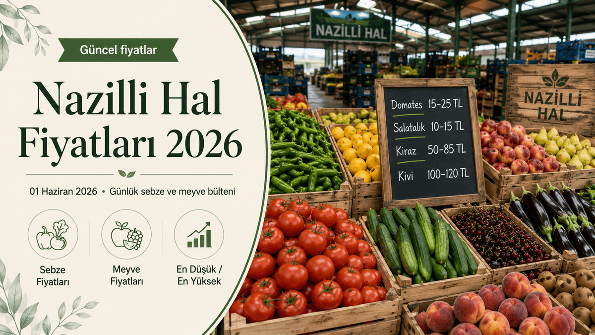 Aydın Nazilli Hal Fiyatları 2026