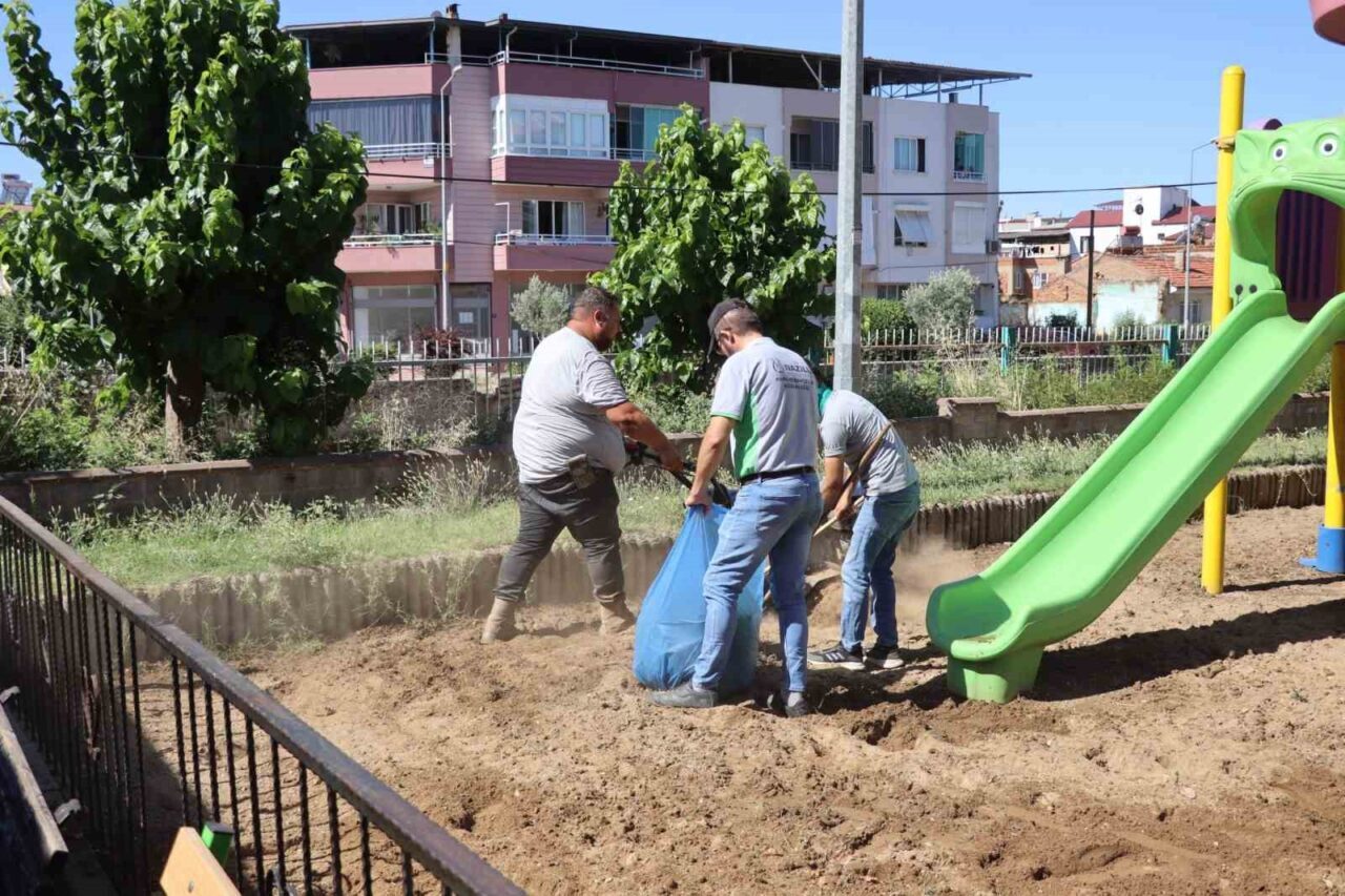 nazillide cocuk oyun ve spor alanlari bakima alindi 92db82a80c99