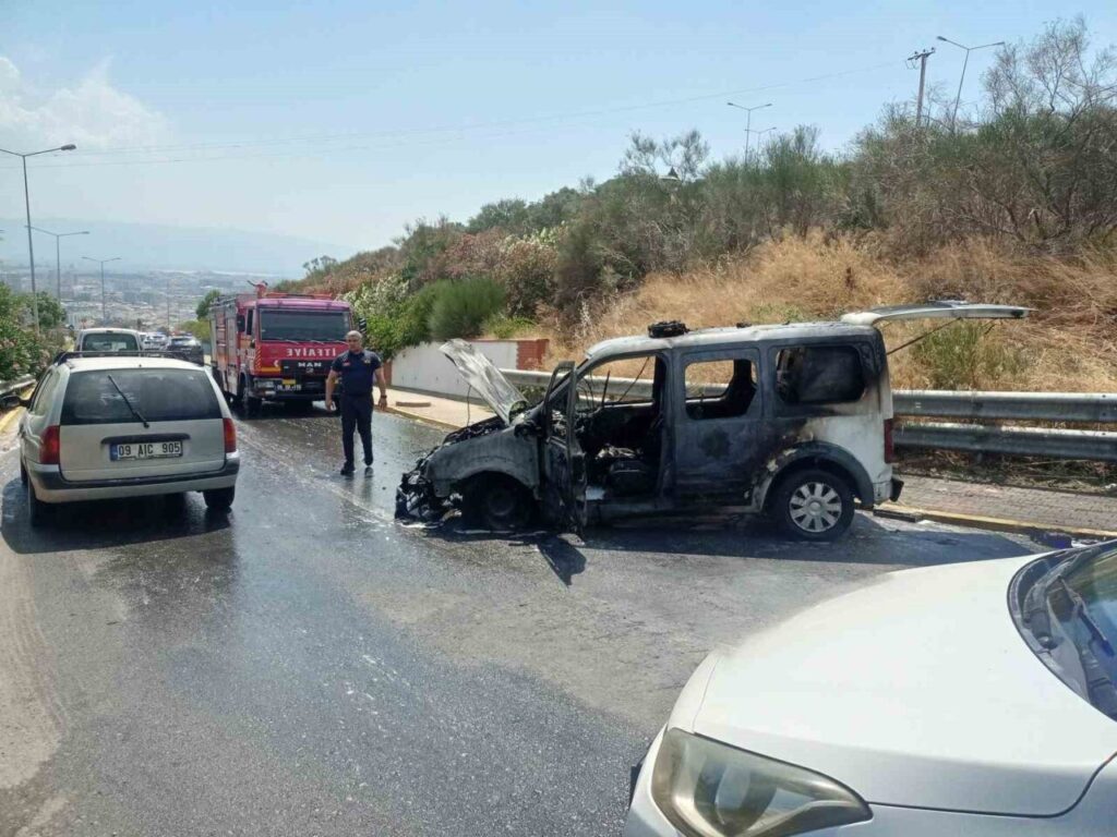 polis araci alevlere teslim oldu 4b2004b47931