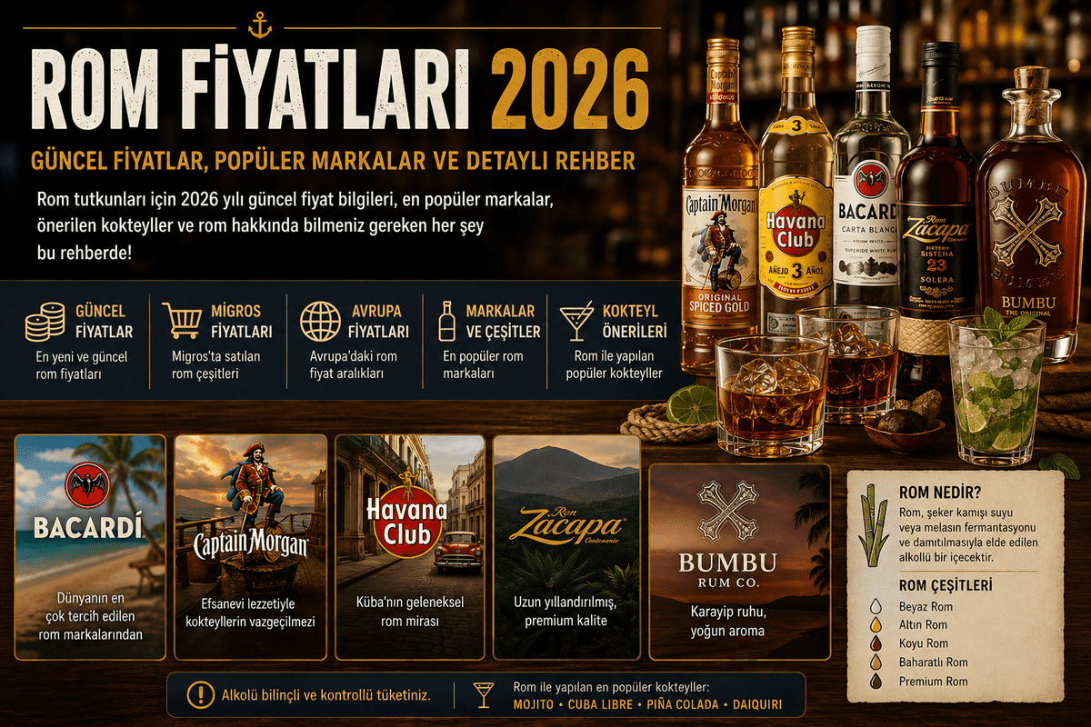 Rom Fiyatları 2026: Captain Morgan, Havana Club, Bumbu ve Zacapa Güncel Fiyat Listesi 1 rom fiyatlari 2026