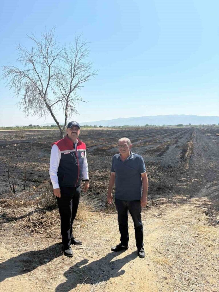 Söke’de yangından zarar gören tarım arazileri incelendi 3 sokede yangindan zarar goren tarim arazileri incelendi 05d2449a8012