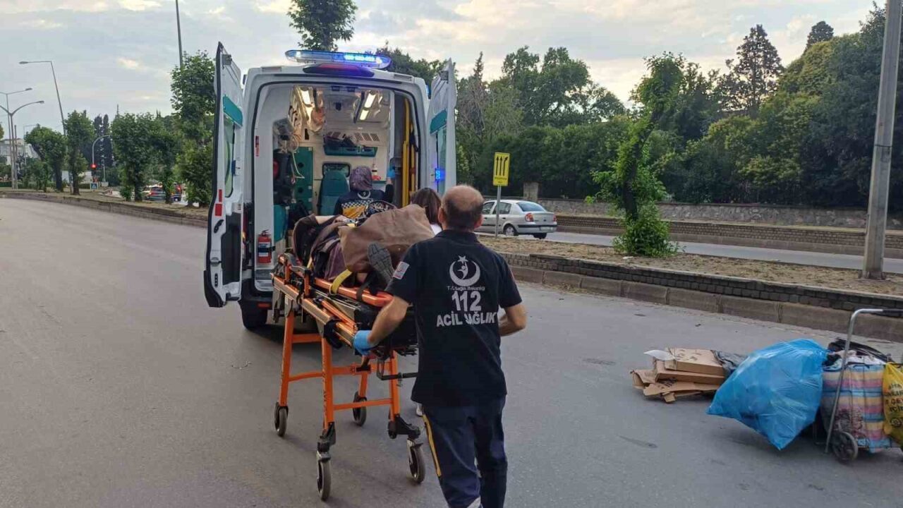 Trafiğe kapalı alanda kaza: 1 yaralı
