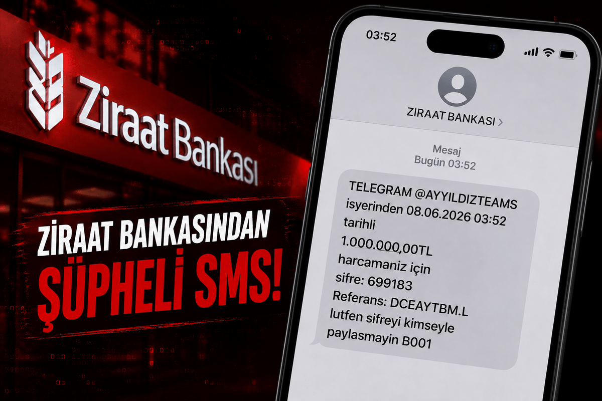 Ziraat Bankası Müşterilerini Korkutan SMS! “Telegram'dan Ayyıldız Teams” Adıyla 1 Milyon TL'lik İşlem Mesajı! 2 Ziraat Bankası Müşterilerini Korkutan SMS! “Telegram’dan Ayyıldız Teams” Adıyla 1 Milyon TL’lik İşlem Mesajı!