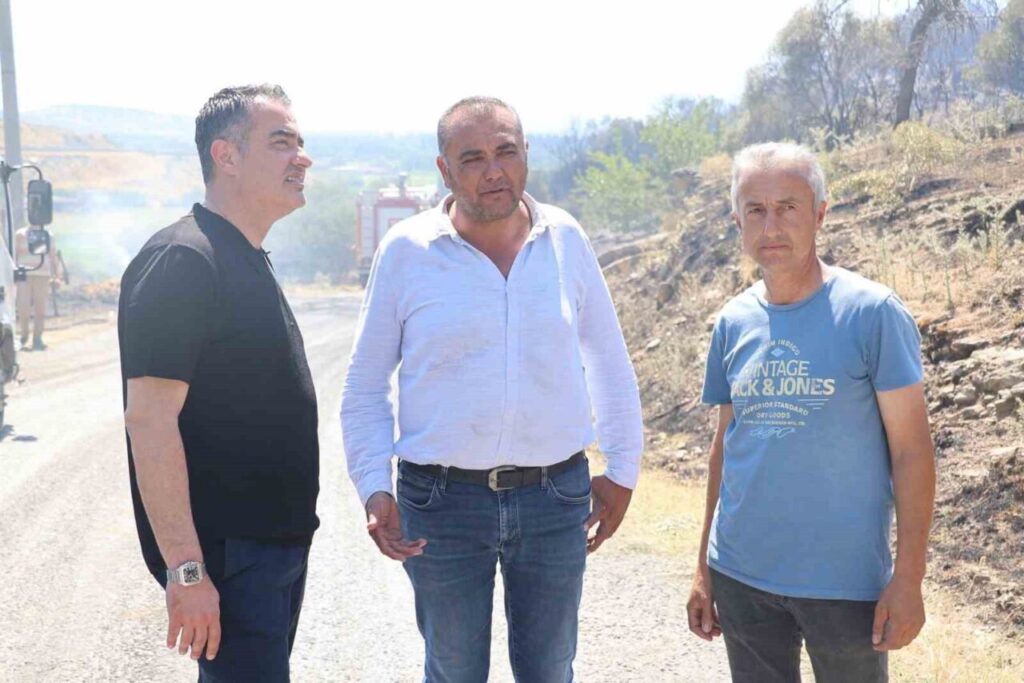 baskan arici yangin bolgesinde incelemelerde bulundu 9580dc75dd69