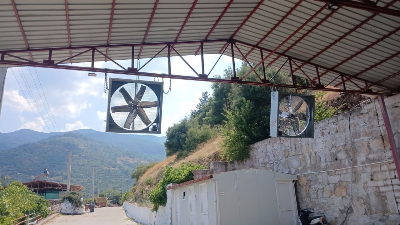 Bozdoğan’da cemiyet alanlarına serinletici fan takılıyor 5 Bozdoğan’da cemiyet alanlarına serinletici fan takılıyor