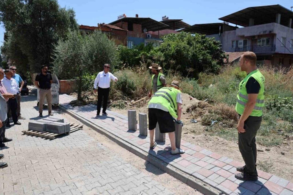 efeler belediyesi umurludaki 10 bin metrekarelik yola parke tasi doseyecek 01af5a548a1a