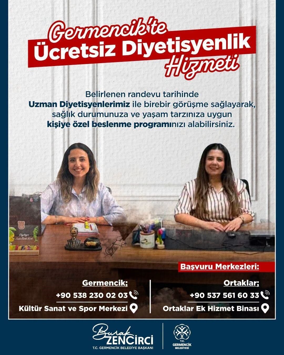 Germencik Belediyesi vatandaşlara ücretsiz diyet hizmeti sunuyor