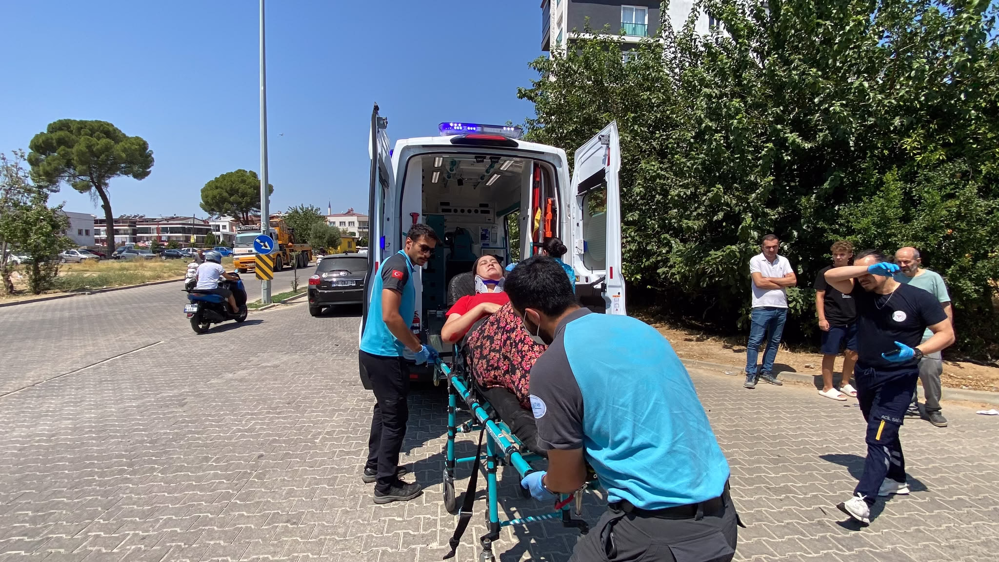 Nazilli’de korkutan kaza: 2 yaralı