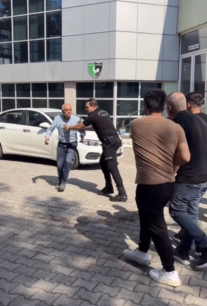 Eski Nazillispor başkanı ile taraftarlar arasında gergin anlar!
