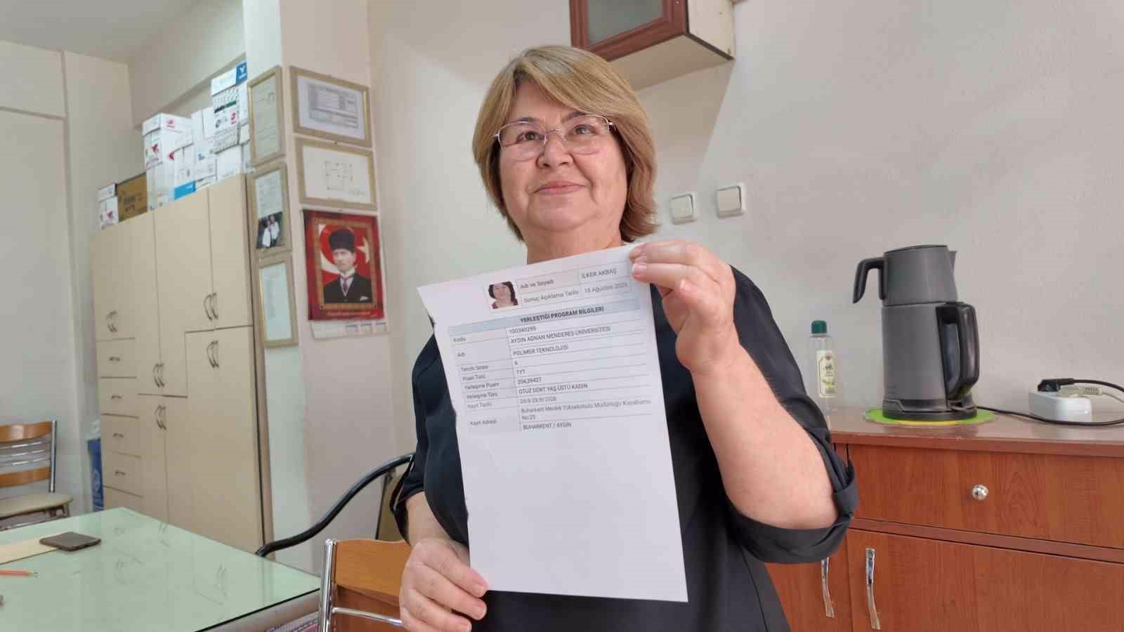 Aydın’da 66 yaşında üniversiteyi kazandığı gün, evlat acısı yaşadı