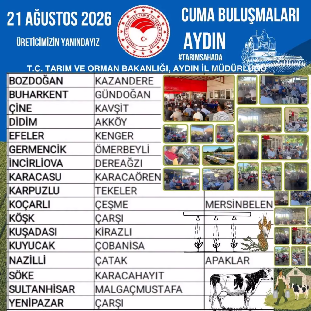 aydinin 17 ilcesinde ureticiler tarim gundemi icin bulusacak 3bcf1467ad7d