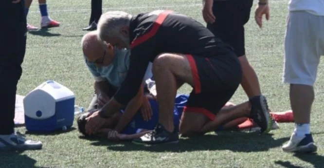 Sağlık memurunun ilk müdahalesi Aydınlı sporcunun hayatını kurtardı! Panik anları kamerada