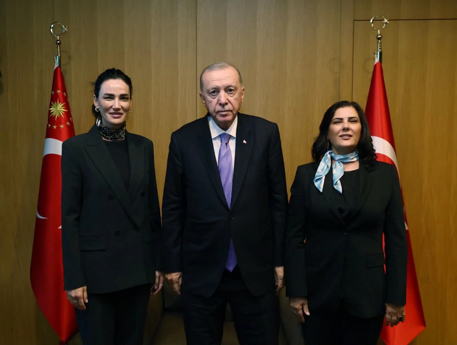 Çerçioğlu ve Sarıbaş, Cumhurbaşkanı Erdoğan’ı ziyaret etti