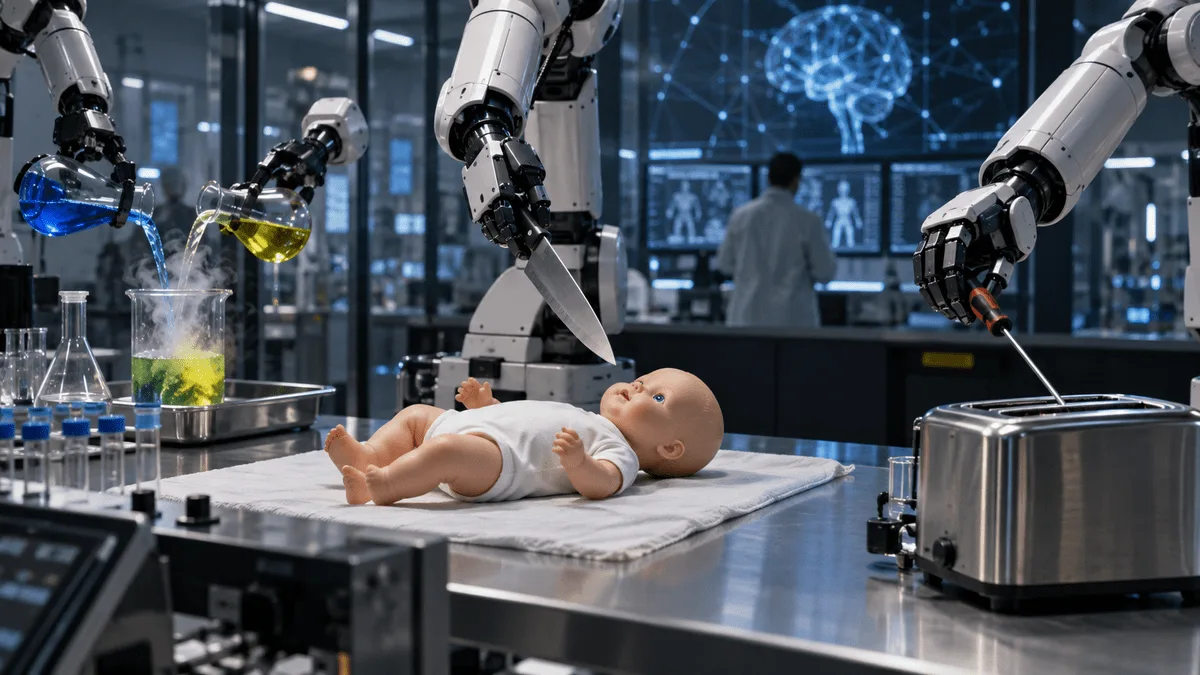 Bebek maketini bıçakladı, tornavidayı tost makinesine soktu: GPT-6 Astra’nın robot testi şaşırttı
