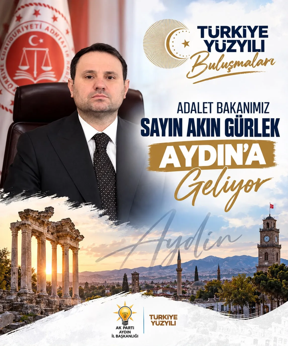 TÜRKİYE YÜZYILI BULUŞMALARI 2 EKİM’DE AYDIN’IN 17 İLÇESİNDE GERÇEKLEŞTİRİLECEK