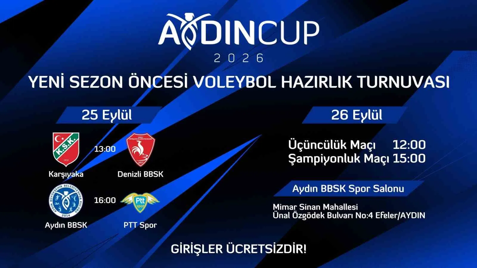 Aydın Cup 2026 için geri sayım başladı