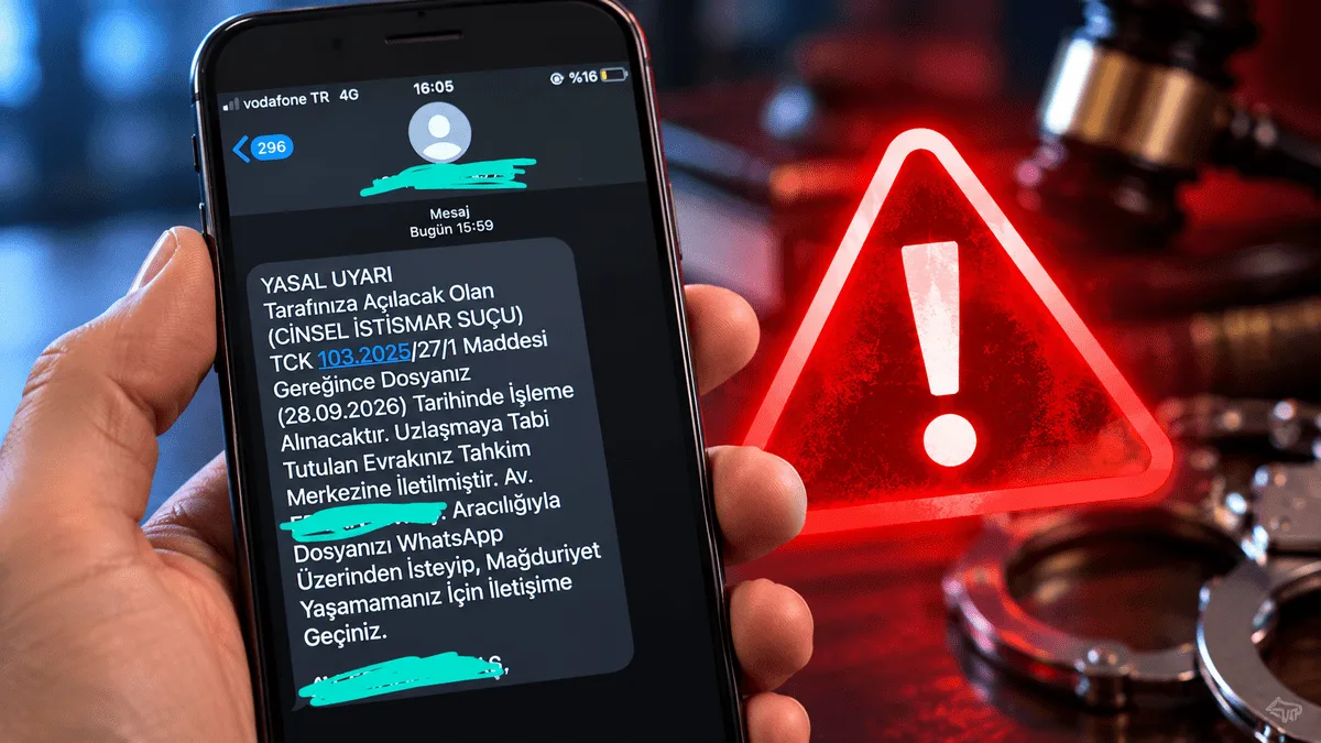 “Hakkınızda cinsel istismar soruşturması var” mesajlarına dikkat