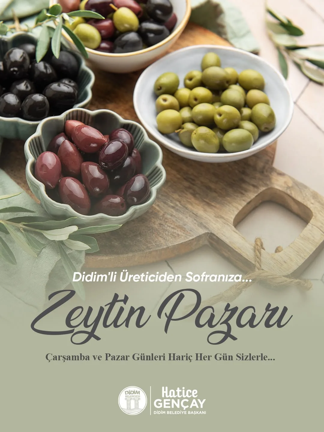 Didim Belediye Başkanı Gençay: “Zeytin üreticilerimiz için yeni bir satış alanı oluşturuyoruz”