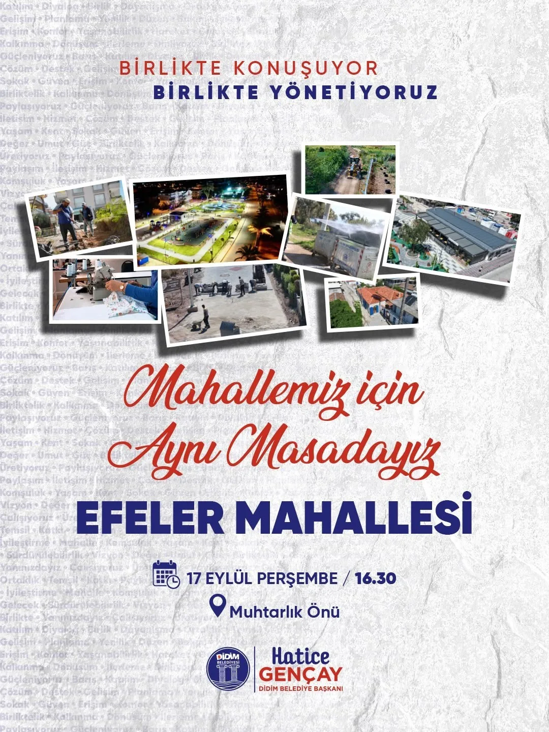 Didim Belediyesi ’mahallemiz için aynı masadayız’ buluşmalarını sürdürüyor