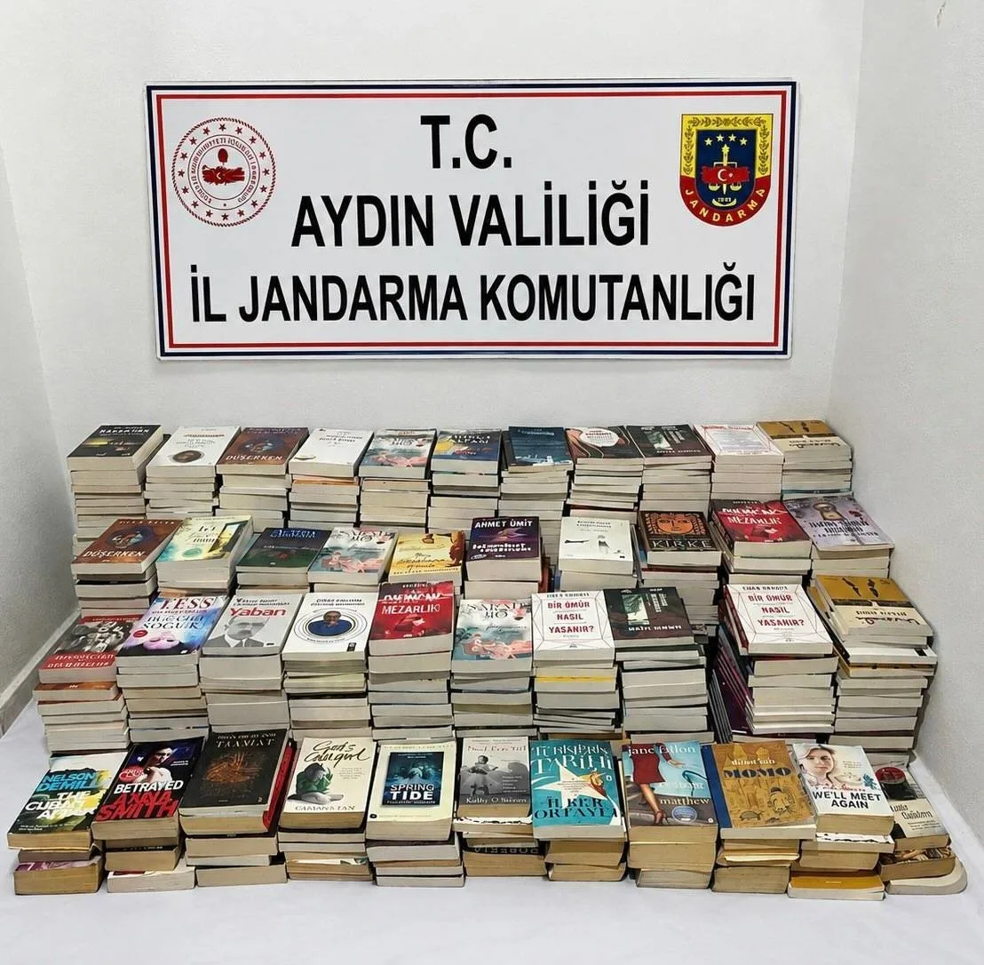Güzelçamlı’da 658 adet bandrolsüz kitap ele geçirildi