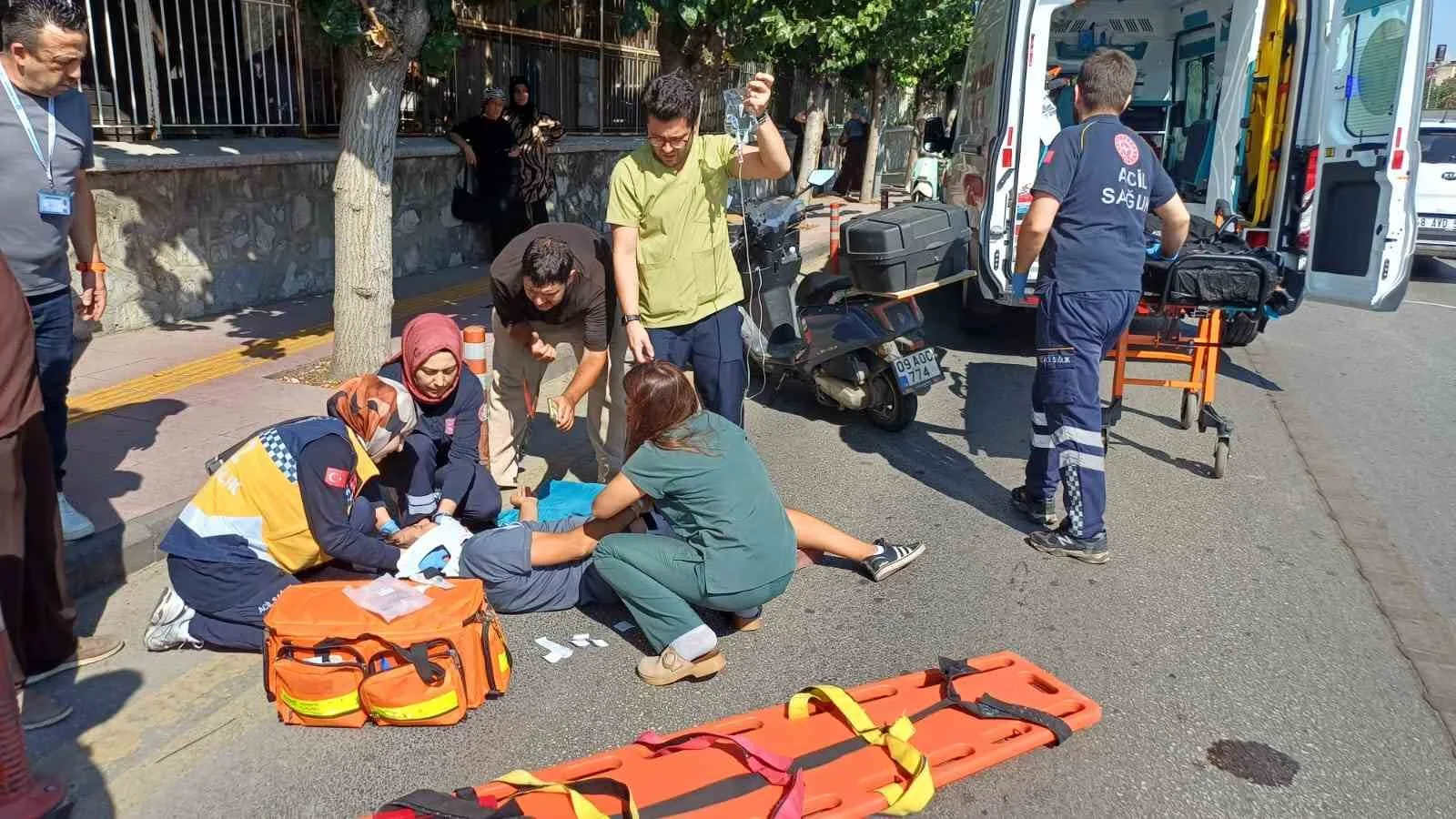 Panik fren kaza getirdi: 1 yaralı 4 Panik fren kaza getirdi: 1 yaralı