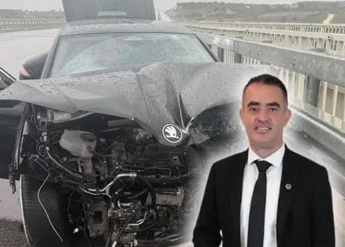 Başkan Özgür Arıcı kazaya karıştı! Ankara dönüşü korku dolu anlar