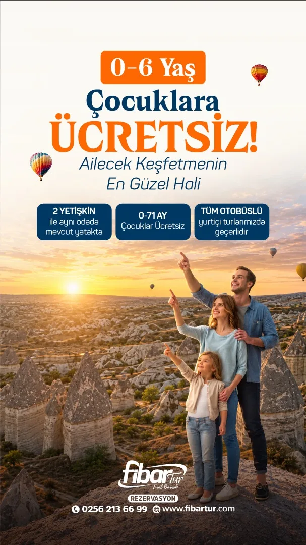 Fibar Tur’dan çocuklu ailelere anlamlı jest: 0-6 yaş ücretsiz