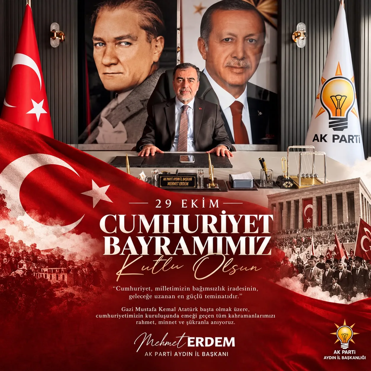 AK Partili Erdem’den 29 Ekim mesajı