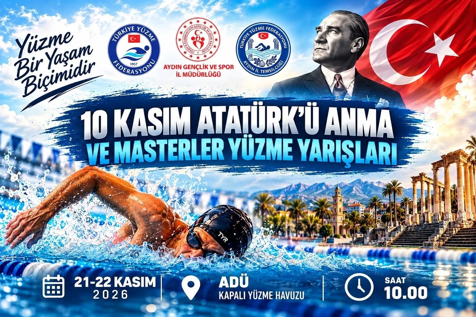 Aydın’da Atatürk’ü Anma ve Masterler Yüzme Yarışları düzenlenecek 3 Aydın’da Atatürk’ü Anma ve Masterler Yüzme Yarışları düzenlenecek