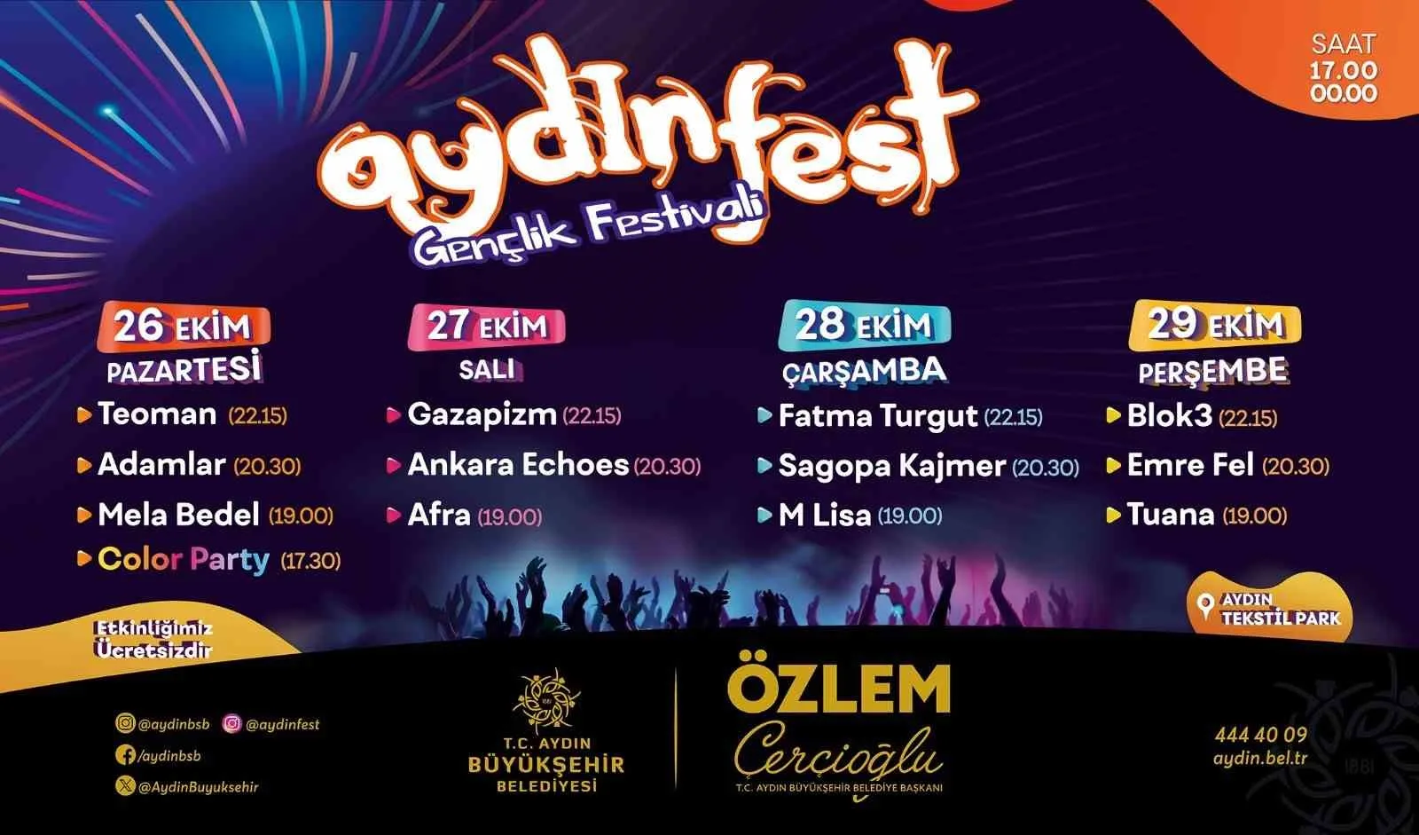 Aydınfest için geri sayım başladı