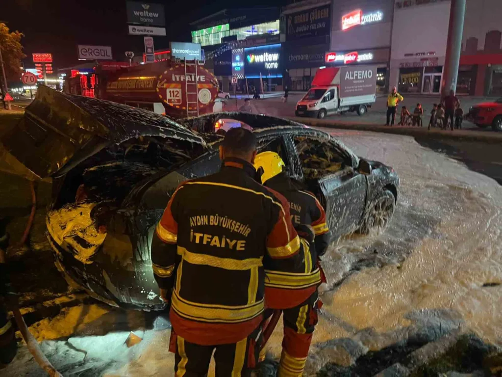 elektrikli arac yanginlarina karsi aydin buyuksehir itfaiyesinden ozel donanim 3aaf324d1057