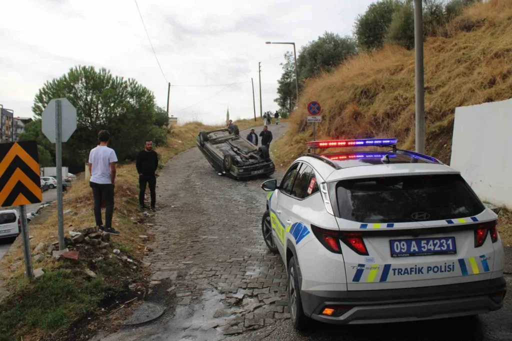 freni tutmayan otomobil takla atti 9248caa0a883