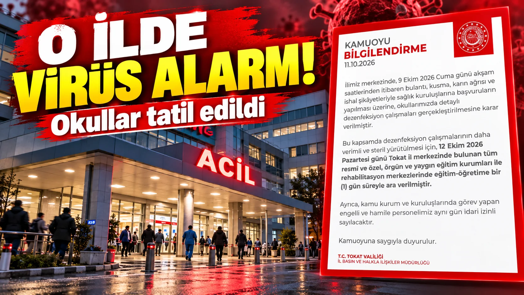 Türkiye'de norovirüs paniği! Bir ilde okullar tatil edildi 8 Türkiye’de norovirüs paniği! Bir ilde okullar tatil edildi