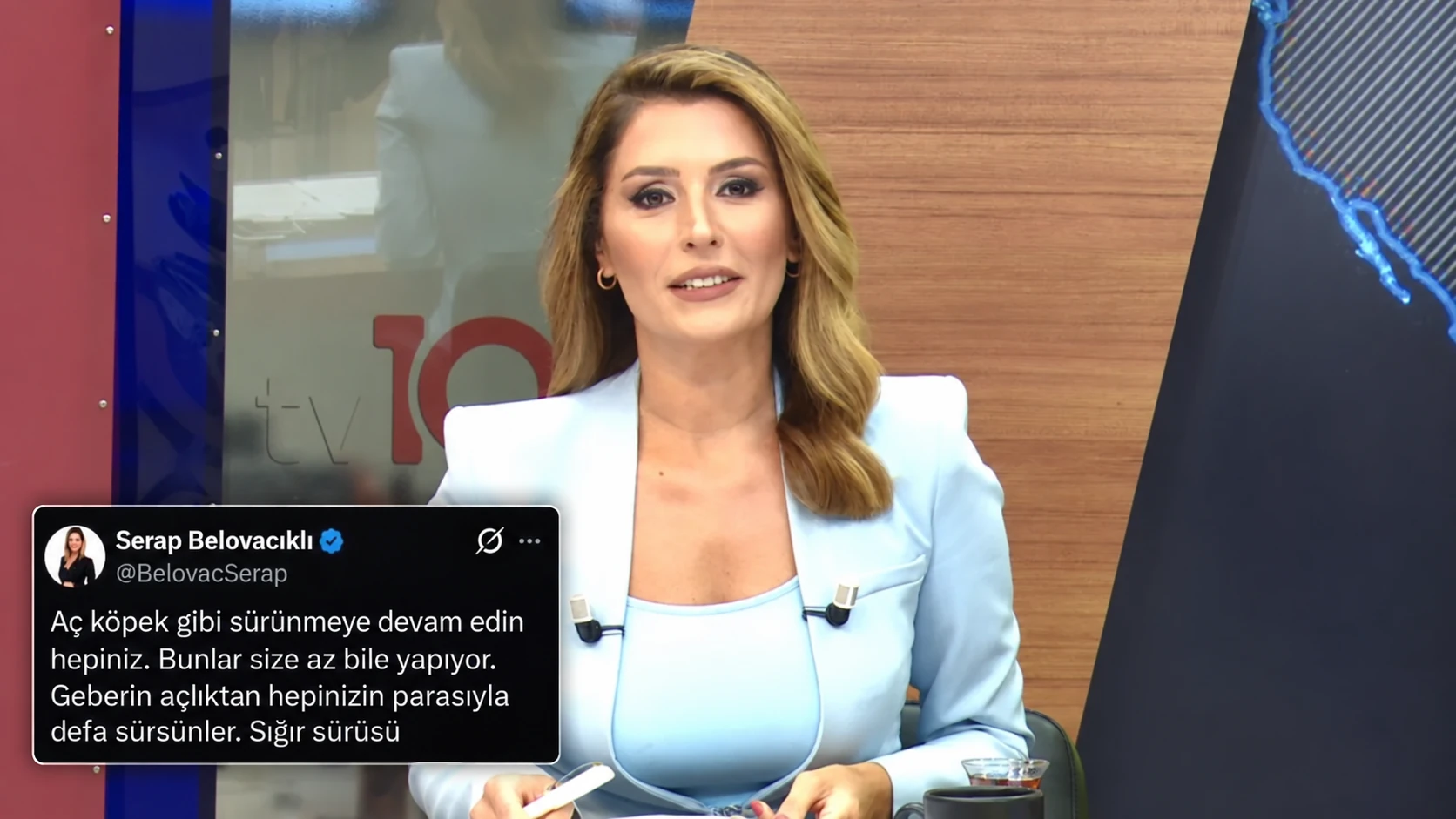 Serap Balovacıklıdan tepki çeken açıklama! “Aç köpek gibi sürünmeye devam edin…”